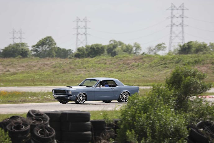 First gen Mustang on track