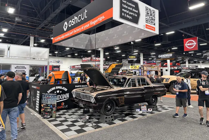 Dillon Houck's Project SHO-OFF Falcon at OSH Cut Booth
