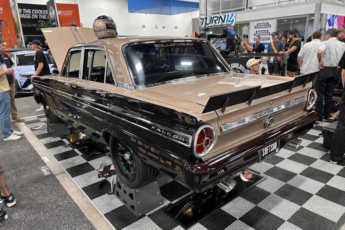 Interior of Project SHO-OFF Falcon Rear View