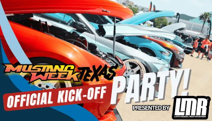 Mustang Week Kick Off Party Graphic