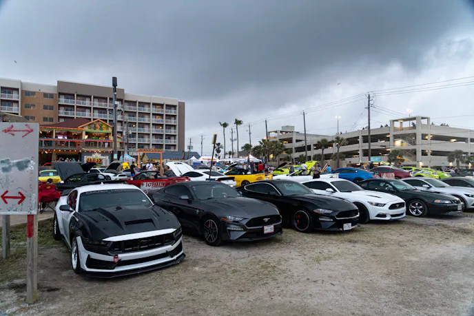 Mustangs gathered for Kick-Off party
