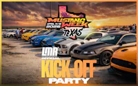Mustang Week Texas Kick-Off Party Graphic