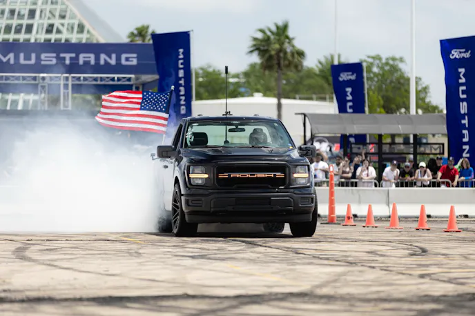 ROUSH F-150 burnout