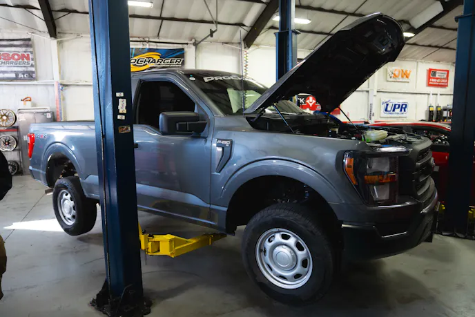Ford Muscle x House of Boost Project Airstroke 2023 F-150 XL Header Upgrade