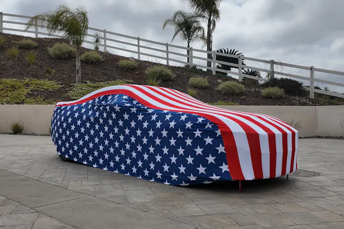 Magic Carpit Stars & Stripes Indoor Car Cover