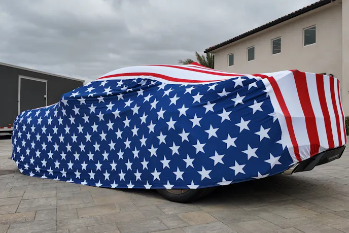 Magic Carpit Stars & Stripes Indoor Car Cover