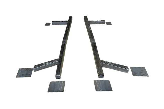 Through-the-floor subframe connectors for old Mustangs