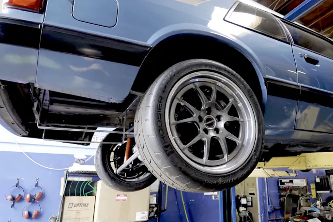 Fox v Ferrari Mustang Brakes, Wheels, Tires