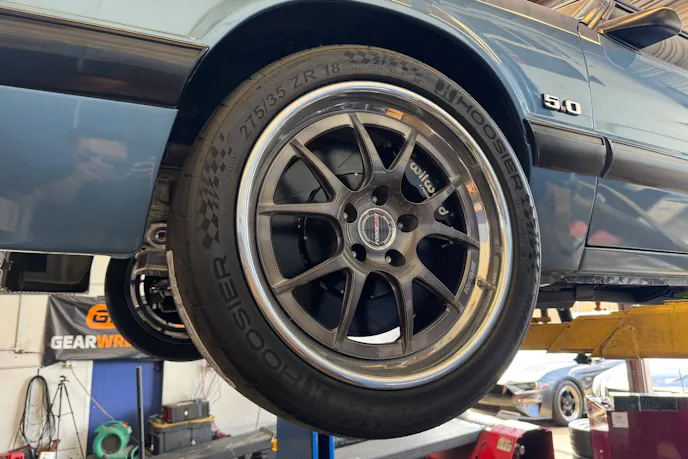 Fox v Ferrari Mustang Brakes, Wheels, Tires