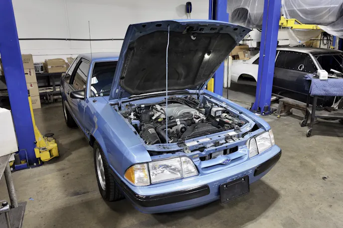 Fox v Ferrari Mustang Maximum Motorsports Suspension