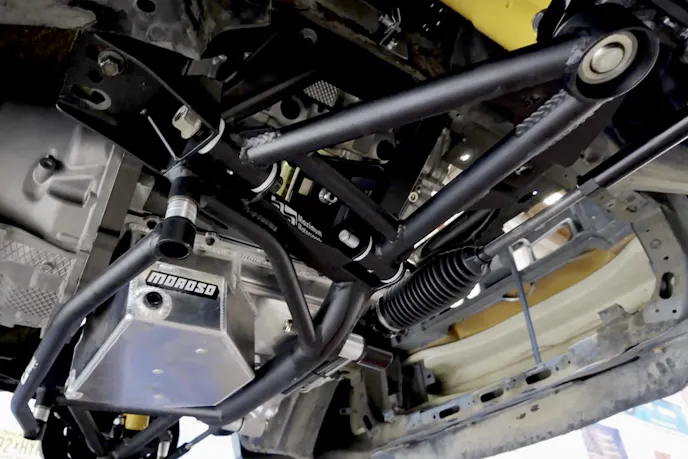 Fox v Ferrari Mustang Maximum Motorsports Suspension