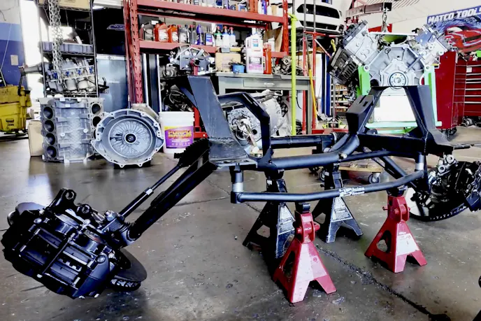 Fox v Ferrari Mustang Maximum Motorsports Suspension